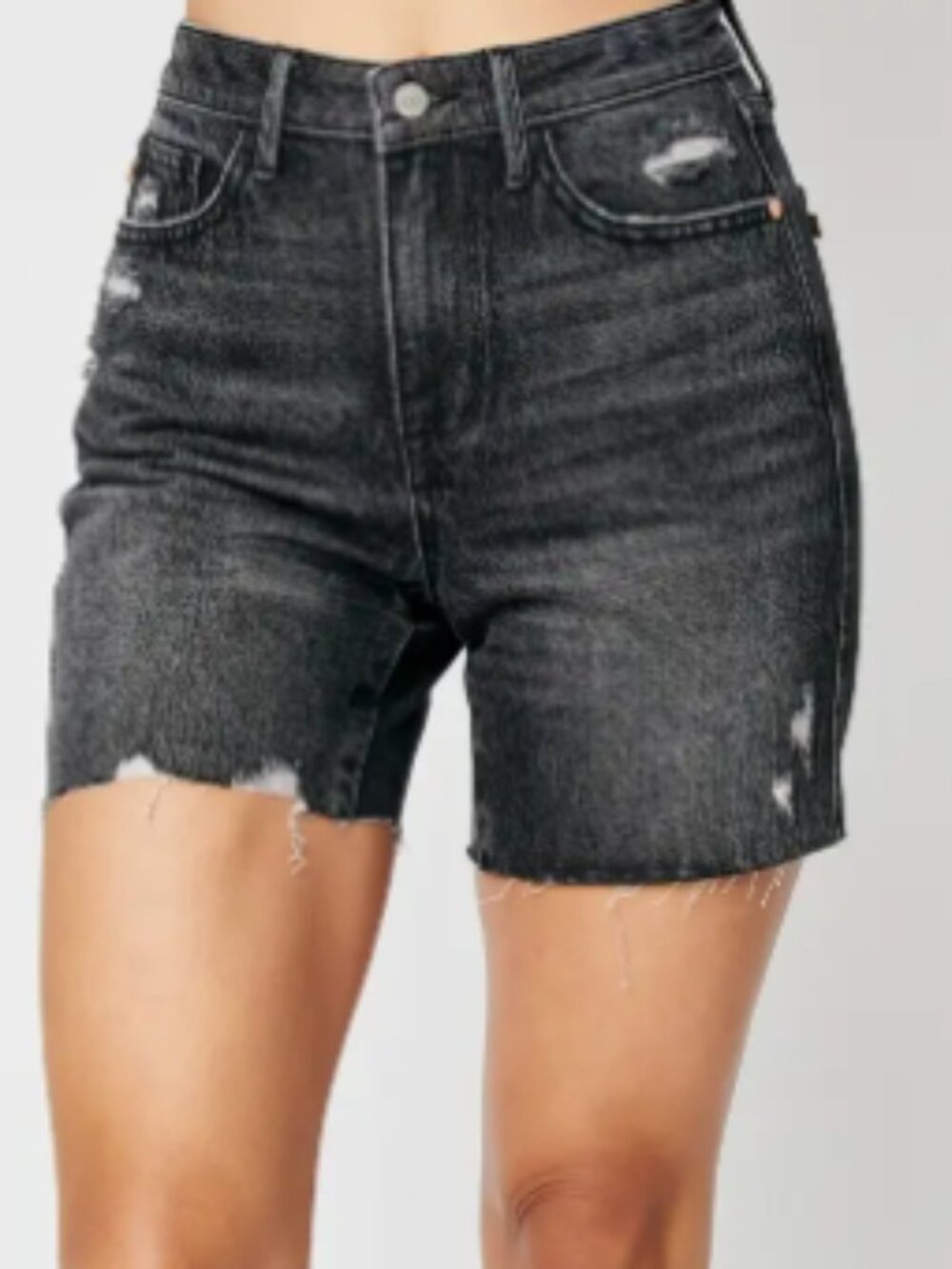 Judy Blue Black Shorts Rigid Front Stretch Back High-Rise XL NWT